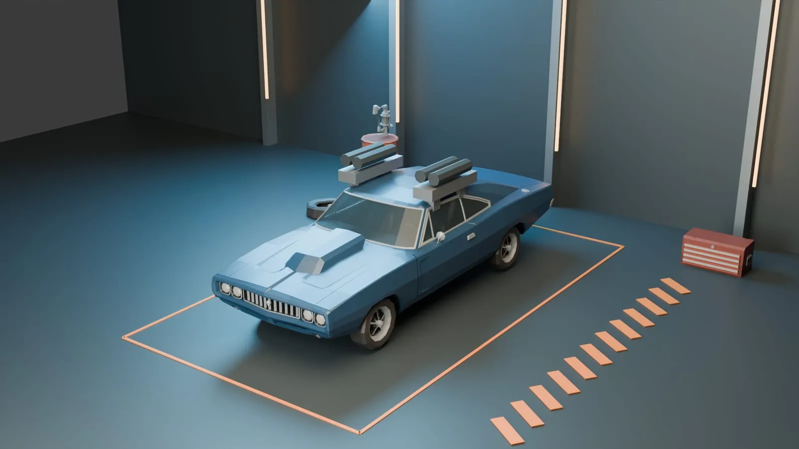 The garage
